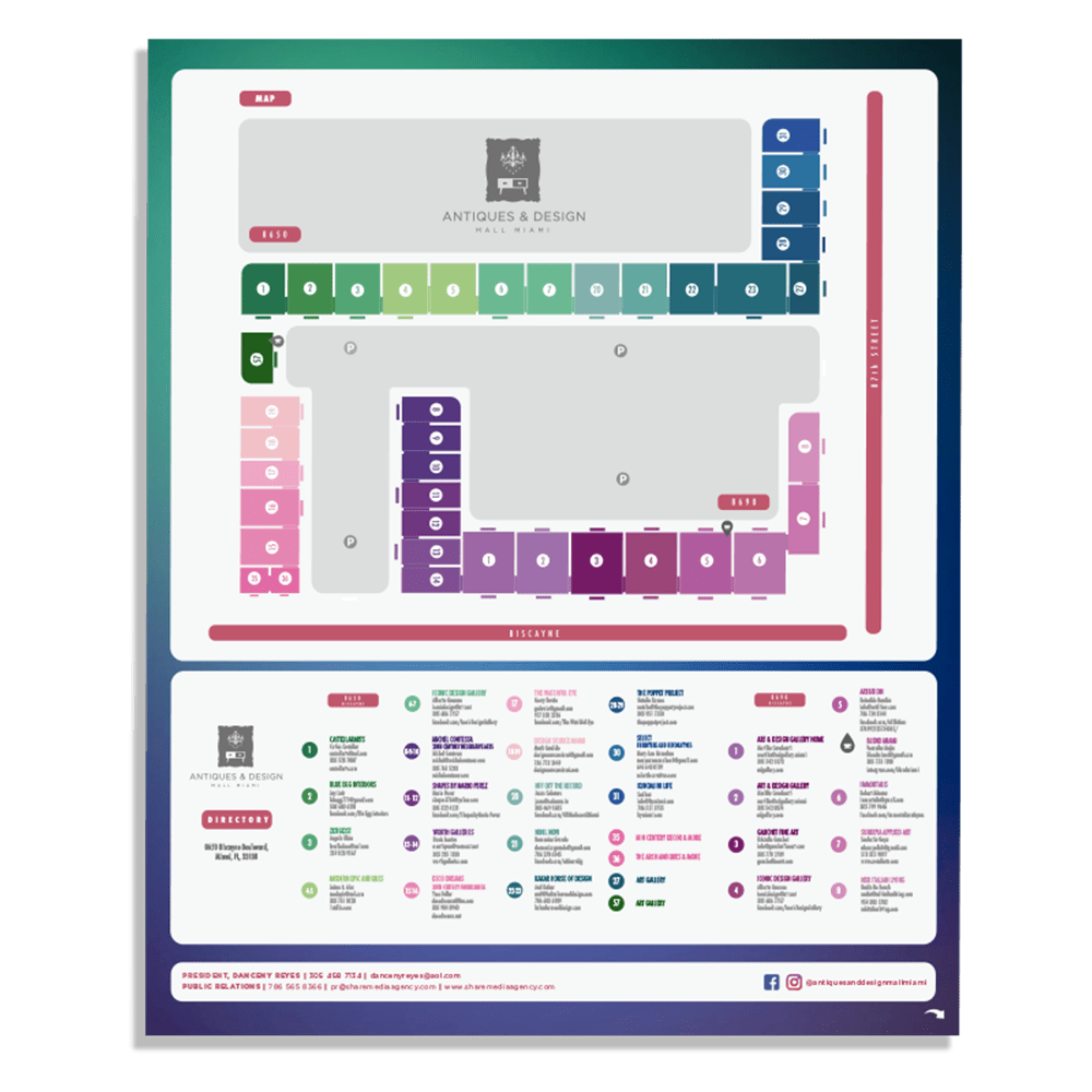 Antiques and design mall MAP