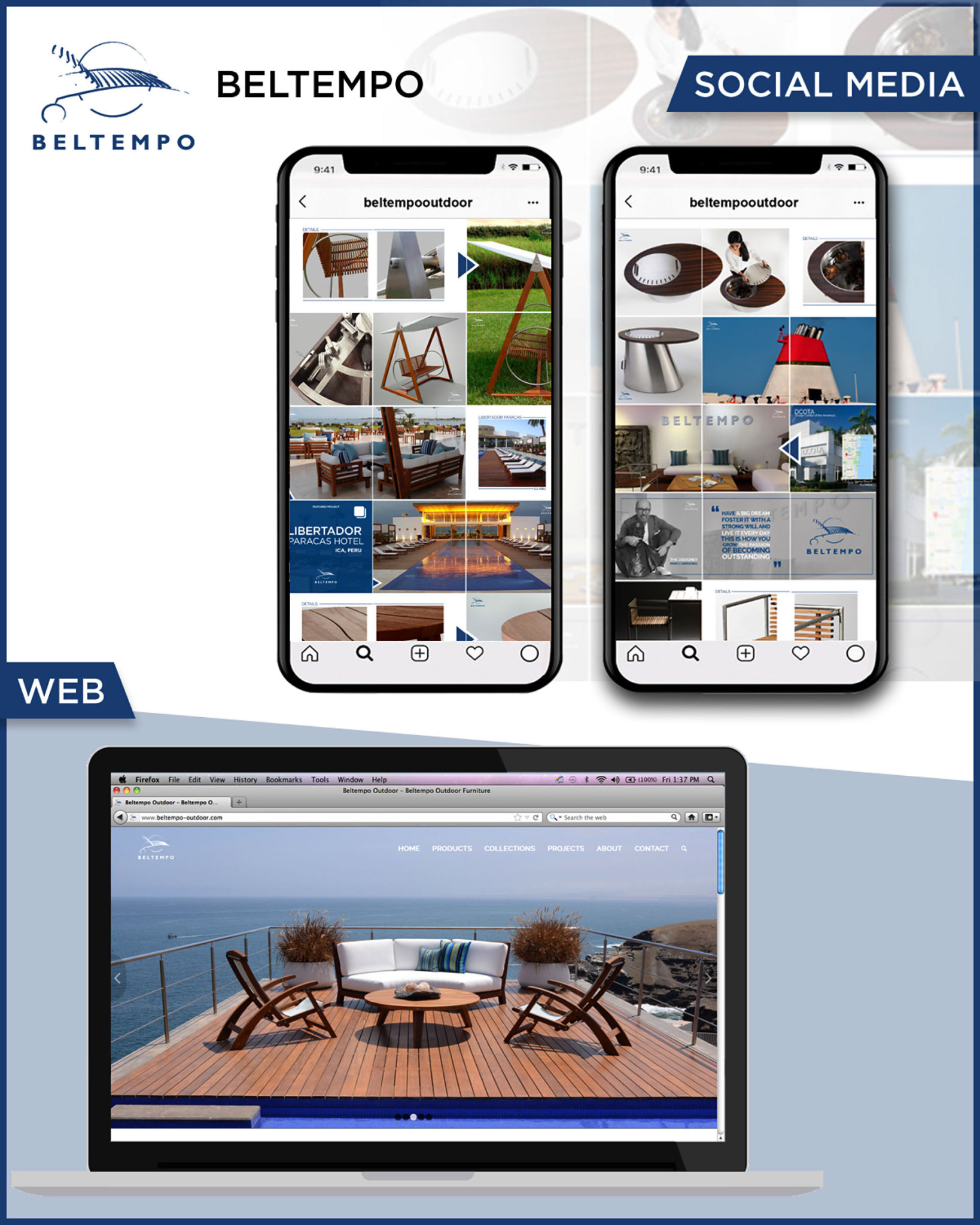 Beltempo Outdoor Social Media
